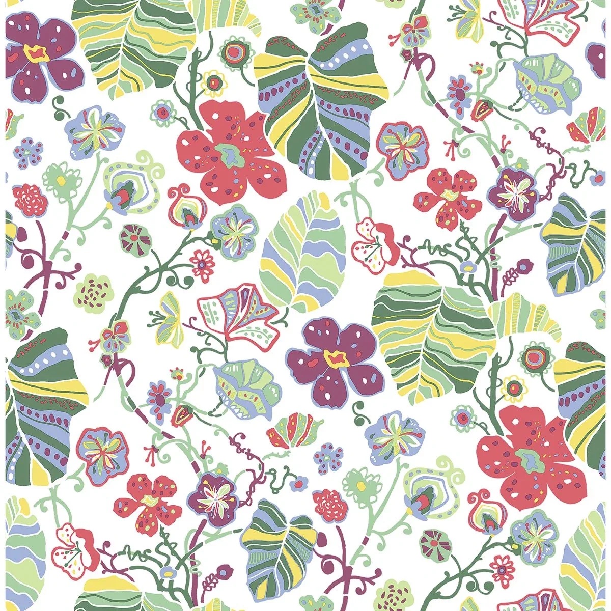 A-Street Prints Gwyneth Multicolor Floral Wallpaper - SKU 2903-25808