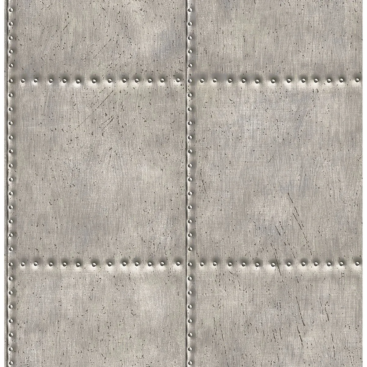 A-Street Prints Hale Pewter Sheet Metal Wallpaper - SKU 2922-22343