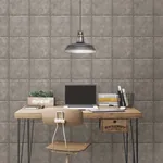 A-Street Prints Hale Pewter Sheet Metal Wallpaper | Wallpaper Twins A-Street Prints Hale Pewter Sheet Metal Wallpaper - SKU 2922-22343