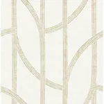 A-Street Prints Harlow Gold Curved Contours Wallpaper | Wallpaper Twins A-Street Prints Harlow Gold Curved Contours Wallpaper - SKU 4141-27139