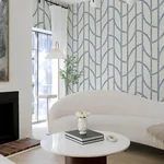 A-Street Prints Harlow Indigo Curved Contours Wallpaper | Wallpaper Twins A-Street Prints Harlow Indigo Curved Contours Wallpaper - SKU 4141-27142