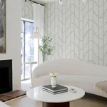 A-Street Prints Harlow Silver Curved Contours Wallpaper | Wallpaper Twins A-Street Prints Harlow Silver Curved Contours Wallpaper - SKU 4141-27138