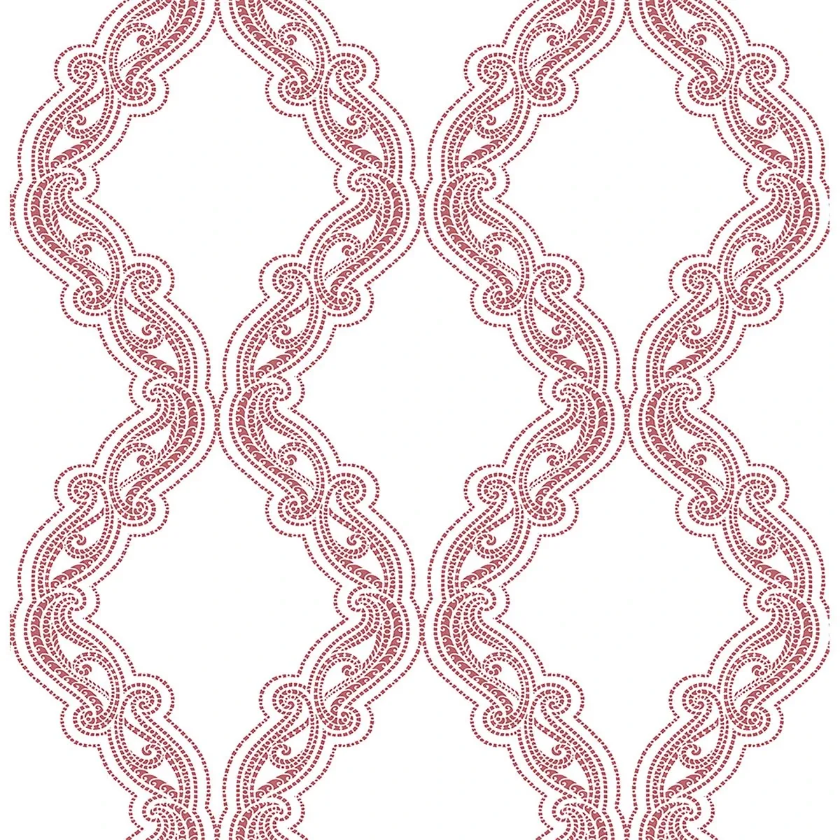 A-Street Prints Harmony Coral Ogee Wallpaper - SKU 2702-22728