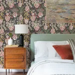 A-Street Prints Harper Brown Floral Vase Wallpaper | Wallpaper Twins A-Street Prints Harper Brown Floral Vase Wallpaper - SKU 4120-72002