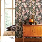 A-Street Prints Harper Brown Floral Vase Wallpaper | Wallpaper Twins A-Street Prints Harper Brown Floral Vase Wallpaper - SKU 4120-72002