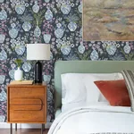 A-Street Prints Harper Charcoal Floral Vase Wallpaper | Wallpaper Twins A-Street Prints Harper Charcoal Floral Vase Wallpaper - SKU 4120-72004
