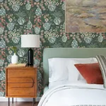 A-Street Prints Harper Green Floral Vase Wallpaper | Wallpaper Twins A-Street Prints Harper Green Floral Vase Wallpaper - SKU 4120-72000