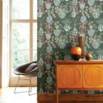 A-Street Prints Harper Green Floral Vase Wallpaper | Wallpaper Twins A-Street Prints Harper Green Floral Vase Wallpaper - SKU 4120-72000