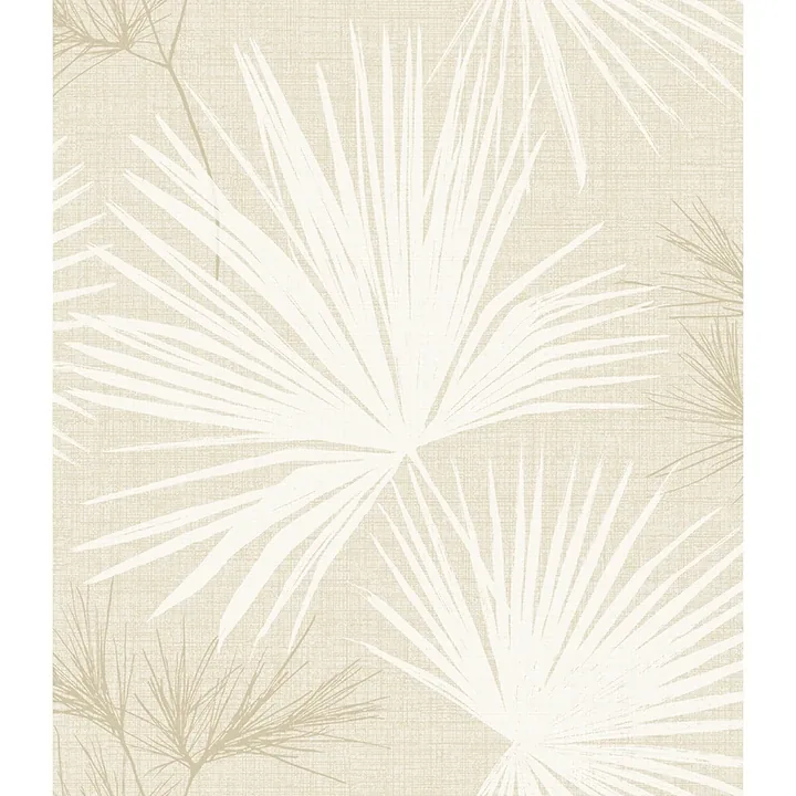 A-Street Prints Hatteras Champagne Palms Wallpaper - SKU 4172-27489
