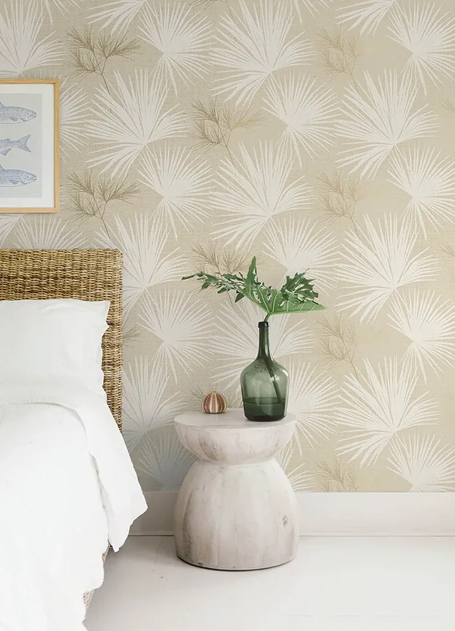 A-Street Prints Hatteras Champagne Palms Wallpaper | Wallpaper Twins A-Street Prints Hatteras Champagne Palms Wallpaper - SKU 4172-27489