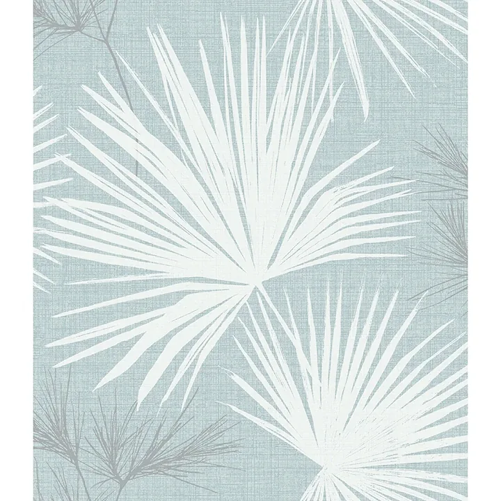 A-Street Prints Hatteras Sky Blue Palms Wallpaper - SKU 4172-27491