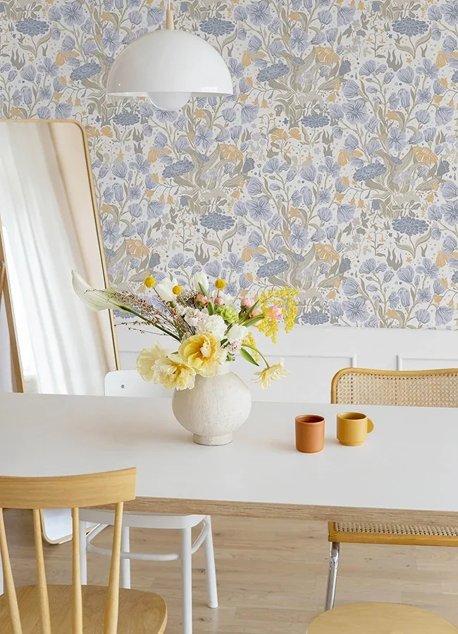 A-Street Prints Hava Light Blue Meadow Flowers Wallpaper | Wallpaper Twins A-Street Prints Hava Light Blue Meadow Flowers Wallpaper - SKU 4143-22010