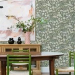 A-Street Prints Hava Moss Meadow Flowers Wallpaper | Wallpaper Twins A-Street Prints Hava Moss Meadow Flowers Wallpaper - SKU 4143-22014