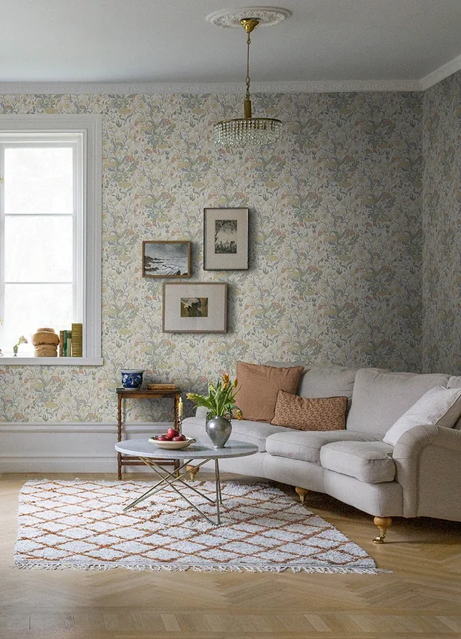 A-Street Prints Hava Neutral Meadow Flowers Wallpaper | Wallpaper Twins A-Street Prints Hava Neutral Meadow Flowers Wallpaper - SKU 4143-22011