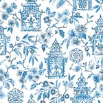 A-Street Prints Helaine Blue Pagoda Wallpaper | Wallpaper Twins A-Street Prints Helaine Blue Pagoda Wallpaper - SKU 4081-26310