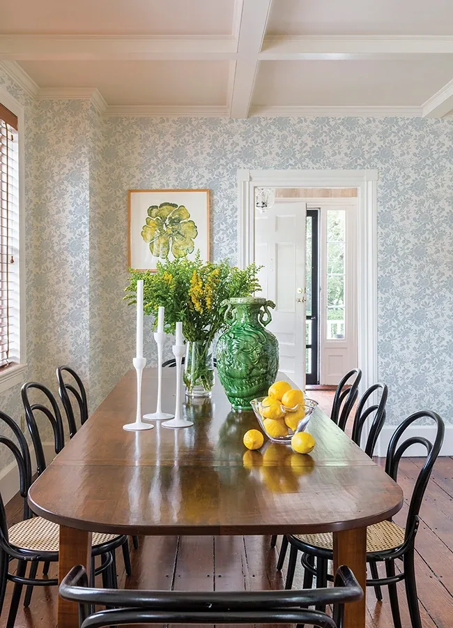 A-Street Prints Helen Light Blue Floral Trail Wallpaper - SKU 4074-26631