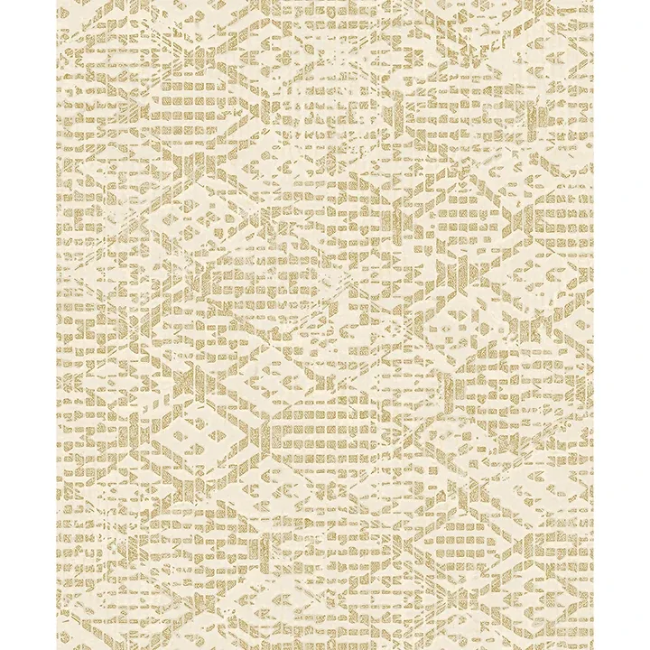 A-Street Prints Helene Gold Glitter Geometric Wallpaper - SKU 4105-86622