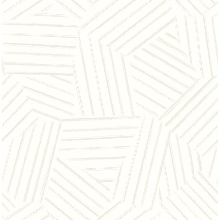 A-Street Prints Helene Pearl Geometric Lines Wallpaper - SKU 4121-26905