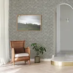 A-Street Prints Helene Pewter Glitter Geometric Wallpaper | Wallpaper Twins A-Street Prints Helene Pewter Glitter Geometric Wallpaper - SKU 4105-86621