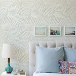 A-Street Prints Helene Sage Geometric Lines Wallpaper | Wallpaper Twins A-Street Prints Helene Sage Geometric Lines Wallpaper - SKU 4121-26900