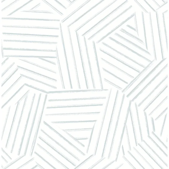 A-Street Prints Helene Sky Blue Geometric Lines Wallpaper - SKU 4121-26904