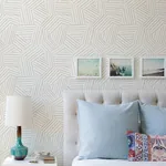A-Street Prints Helene Taupe Geometric Lines Wallpaper | Wallpaper Twins A-Street Prints Helene Taupe Geometric Lines Wallpaper - SKU 4121-26901