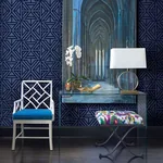 A-Street Prints Helios Blue Geometric Wallpaper | Wallpaper Twins A-Street Prints Helios Blue Geometric Wallpaper - SKU 2902-87333