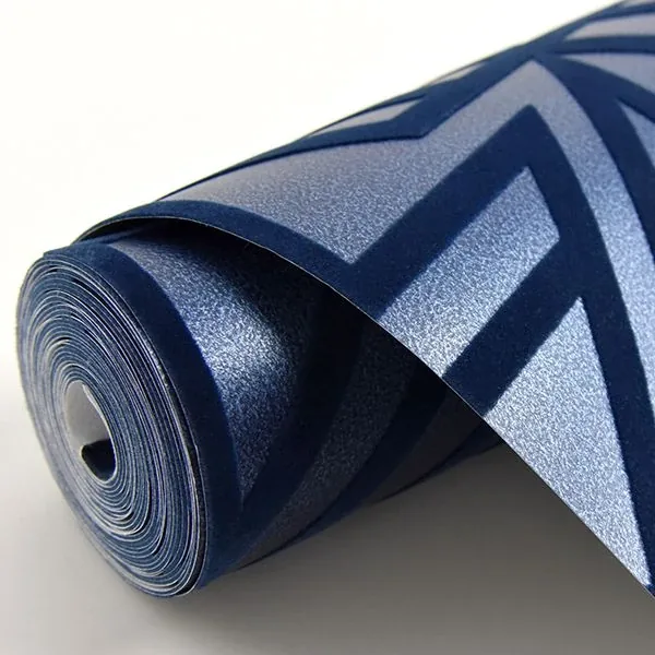 A-Street Prints Helios Blue Geometric Wallpaper | Wallpaper Twins A-Street Prints Helios Blue Geometric Wallpaper - SKU 2902-87333