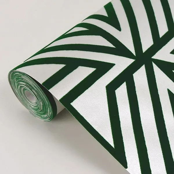 A-Street Prints Helios Green Geometric Wallpaper | Wallpaper Twins A-Street Prints Helios Green Geometric Wallpaper - SKU 2902-87332
