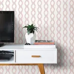 A-Street Prints Helix Pink Stripe Wallpaper - SKU 2697-78063