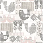 A-Street Prints Hennika Light Pink Patchwork Wallpaper - SKU 2821-25115