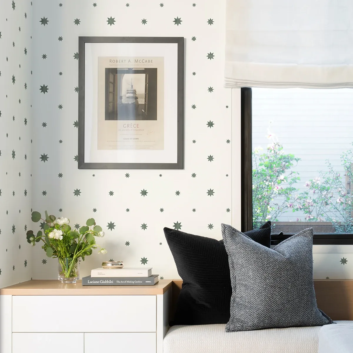 A-Street Prints Henry Green Starburst Wallpaper - SKU AST4352