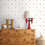 A-Street Prints Henry Red Starburst Wallpaper - SKU AST4353