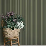 A-Street Prints Herrgård Evergreen Stripe Wallpaper | Wallpaper Twins A-Street Prints Herrgård Evergreen Stripe Wallpaper - SKU 4201-20121