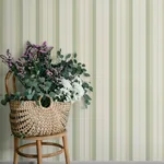 A-Street Prints Herrgård Green Stripe Wallpaper | Wallpaper Twins A-Street Prints Herrgård Green Stripe Wallpaper - SKU 4201-20117