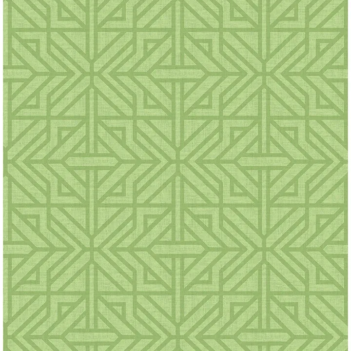 4121-26927 | Hesper Green Geometric Wallpaper