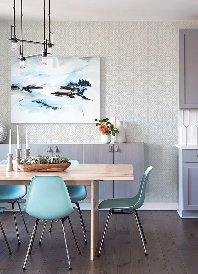 A-Street Prints Hesper Grey Geometric Wallpaper - SKU 4121-26931