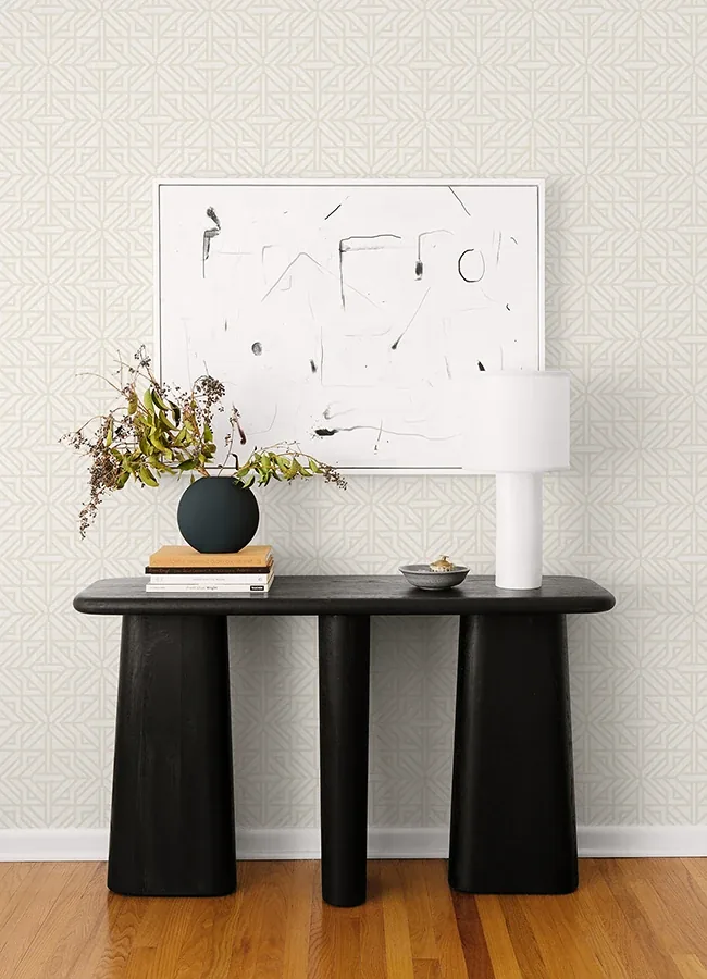 A-Street Prints Hesper Ivory Geometric Wallpaper - SKU 4121-26929