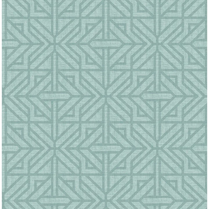 A-Street Prints Hesper Teal Geometric Wallpaper - SKU 4121-26928