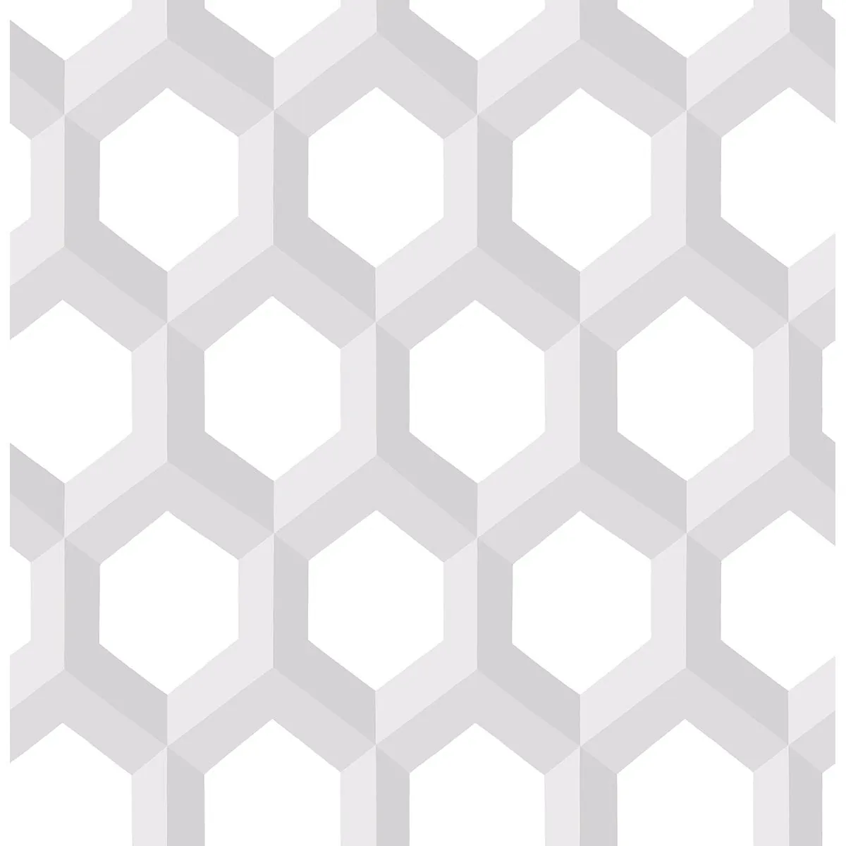 A-Street Prints Hex Grey Geometric Wallpaper - SKU 2716-23840