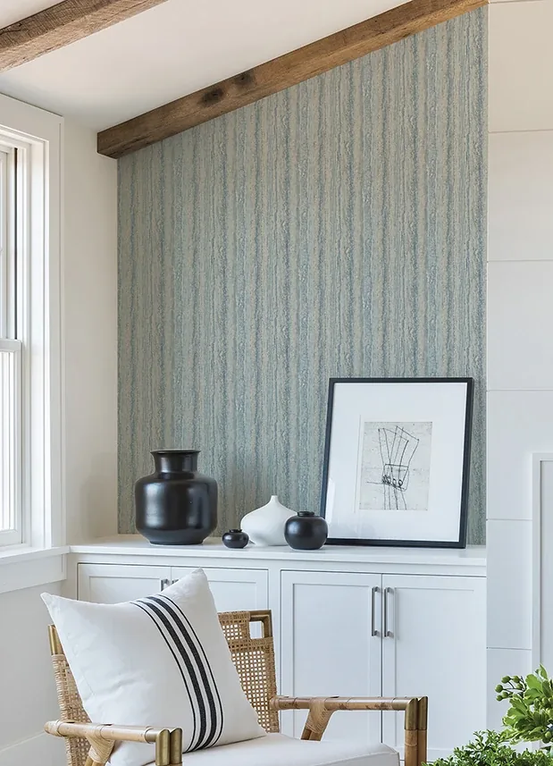 A-Street Prints Hilton Blue Marbled Paper Wallpaper - SKU 2988-71102