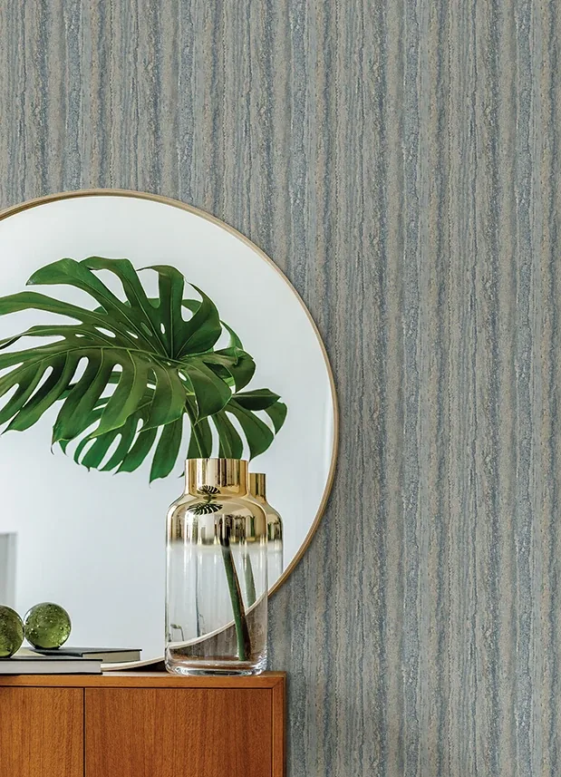 A-Street Prints Hilton Blue Marbled Paper Wallpaper - SKU 2988-71102