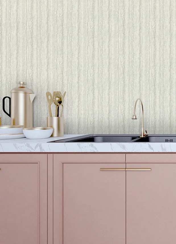 A-Street Prints Hilton Light Grey Marbled Paper Wallpaper - SKU 2988-71108