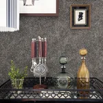 A-Street Prints Hirawa Pewter Metallic Mosaic Wallpaper - SKU 4105-86627