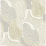 A-Street Prints Hollace Honey Geometric Wallpaper - SKU 4141-27129
