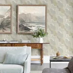 A-Street Prints Hollace Honey Geometric Wallpaper - SKU 4141-27129