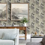 A-Street Prints Hollace Slate Geometric Wallpaper - SKU 4141-27132