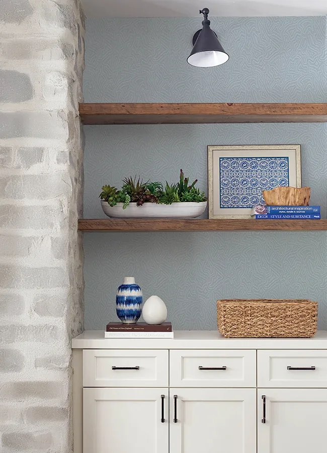 A-Street Prints Hollenback Light Blue Dotted Abstract Wallpaper - SKU 4155-27348