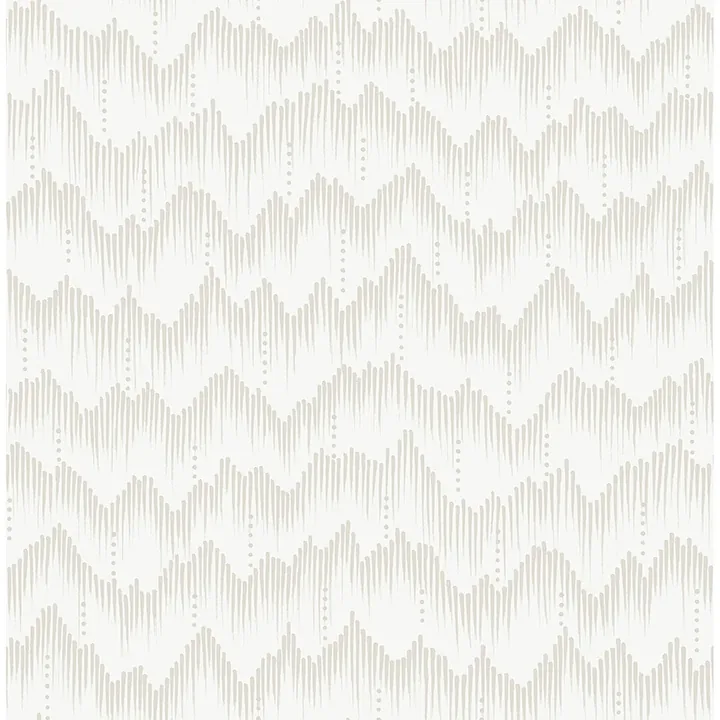 4034-26778 | Holmby Bone Brushstroke Zigzag Wallpaper