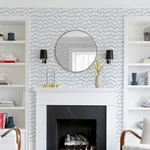 A-Street Prints Holmby Light Blue Brushstroke Zigzag Wallpaper - SKU 4034-26777
